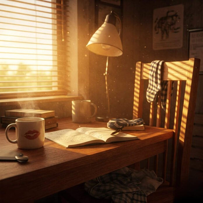 Cluttered Desk Sunrise: Hopeful Start Cluttered Desk Sunrise: Hopeful Start