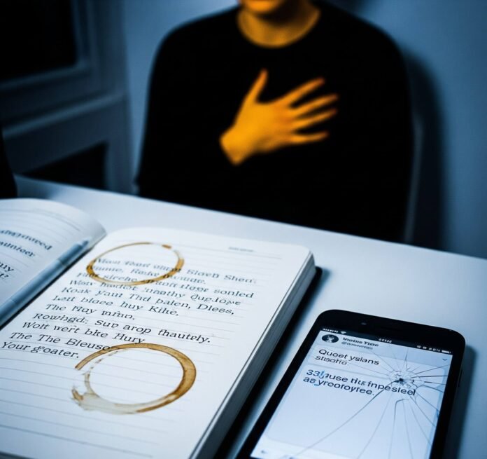 Phone Screen & Notebook: "Deep But Tired" Aesthetic Phone Screen & Notebook: "Deep But Tired" Aesthetic