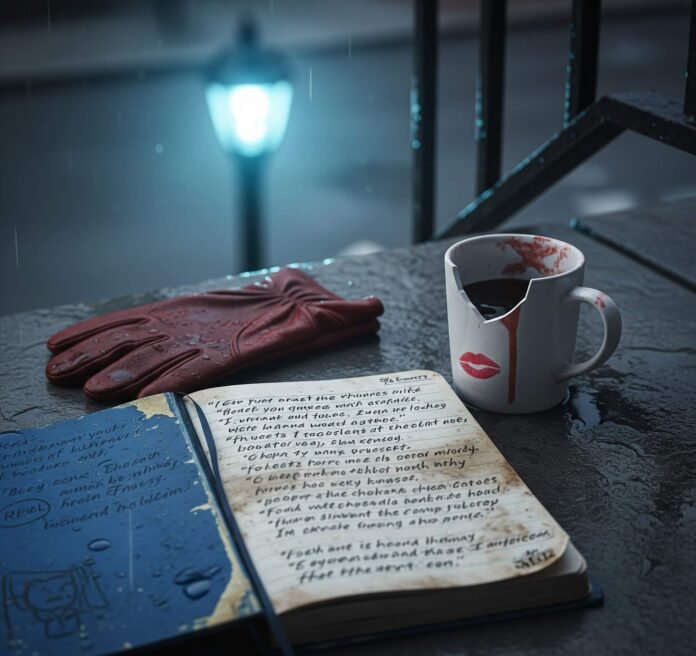 Brooklyn Stoop Serenity: Worn Notebook, Coffee & Lost Glove Brooklyn Stoop Serenity: Worn Notebook, Coffee & Lost Glove