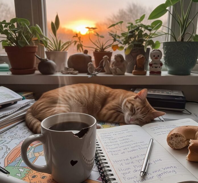 Sunrise Serenity: Coffee, Cats & Affirmations Sunrise Serenity: Coffee, Cats & Affirmations
