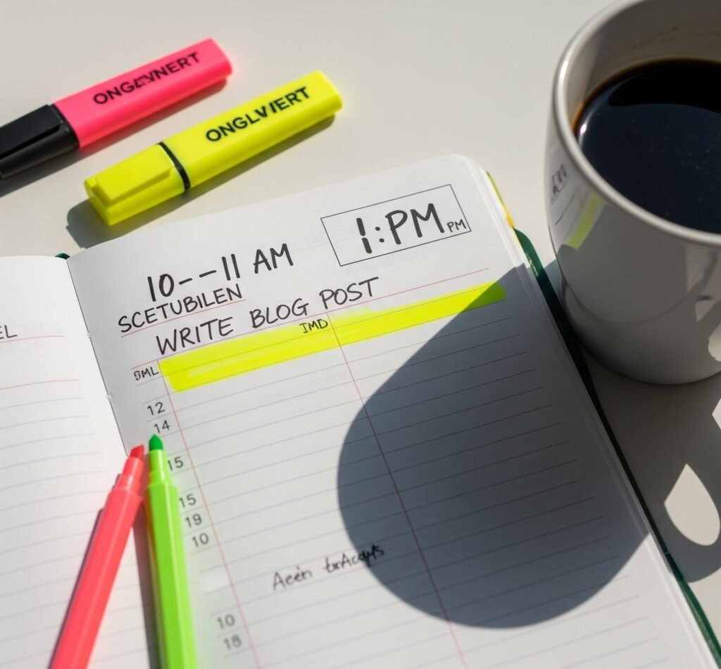 Planner Fails: My 1 PM '10 AM' Blog Post
