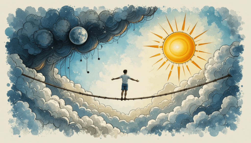 Balancing Positive Thinking and Reality Tightrope