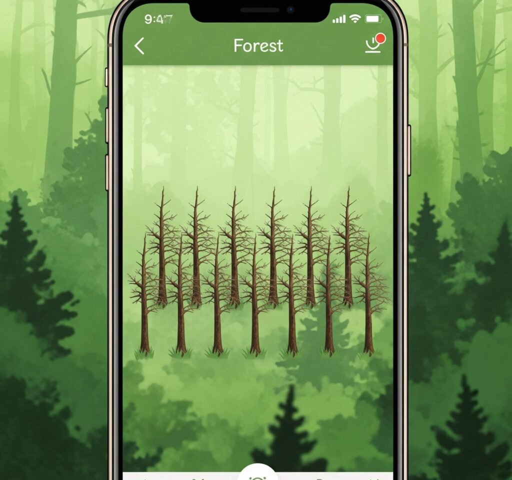 Forest App: 12 Dead Trees - A Digital Warning