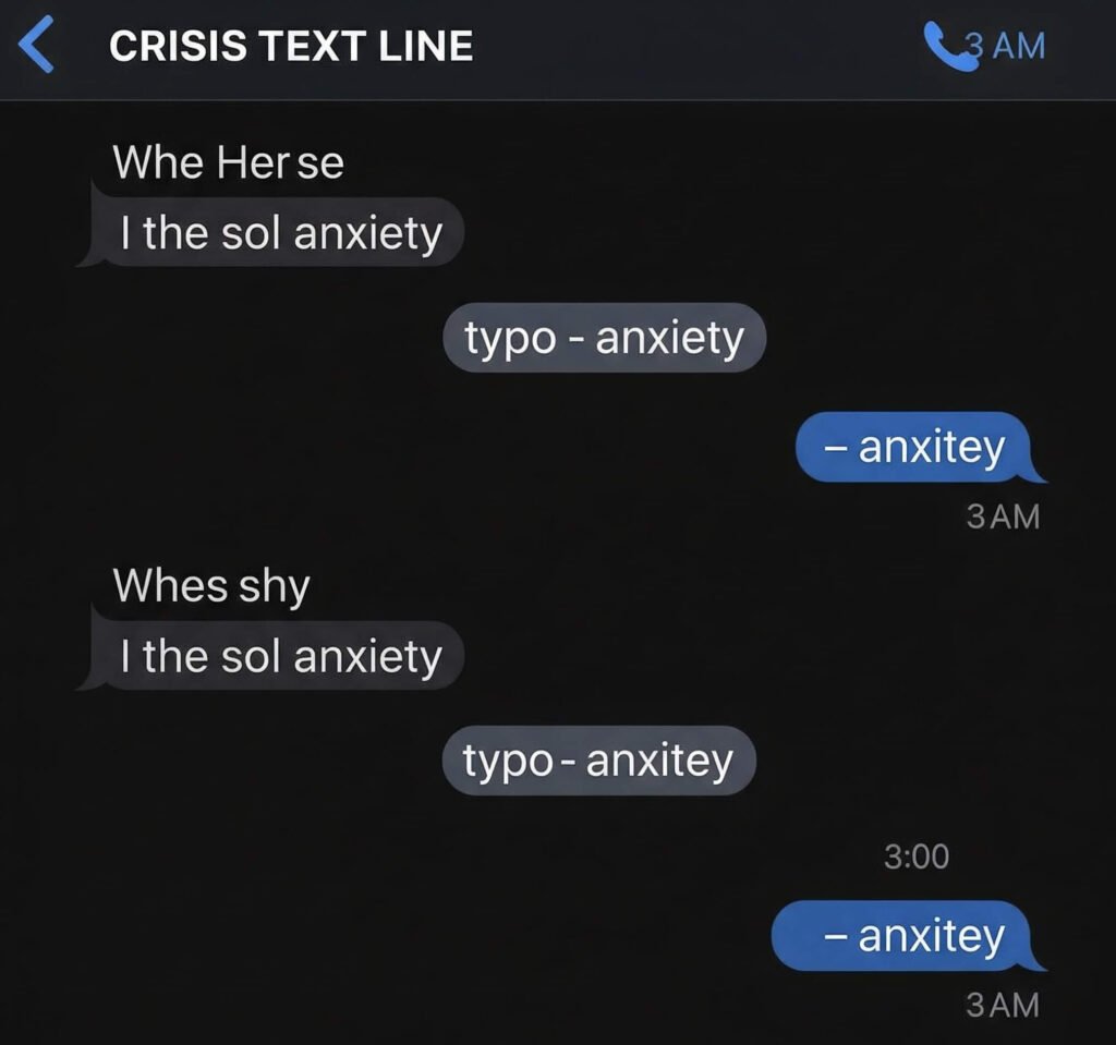 3 AM Typo: When Anxiety Hits, Even Your Keyboard Feels It