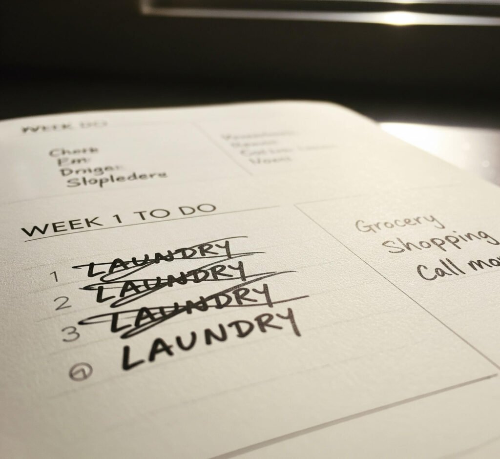 "Laundry Is A Lie": Week 1 Planner Fail