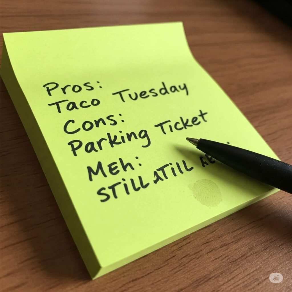 Taco Tuesday vs. Parking Ticket: Life Notes