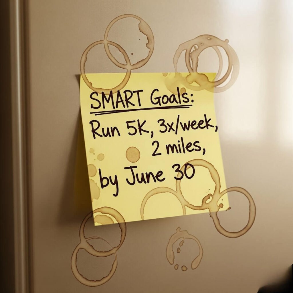 SMART Goals: Fridge Note Reality