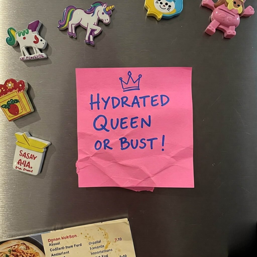 Hydrated Queen Sticky Note