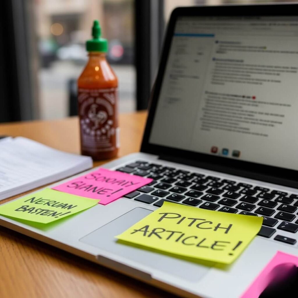 Cambridge Coffee Shop Chaos: Laptop Sticky Note Struggles