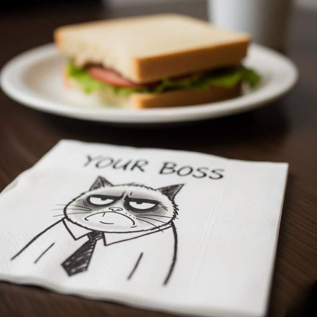 Lunch Break Doodle: My Boss as a Grumpy Cat