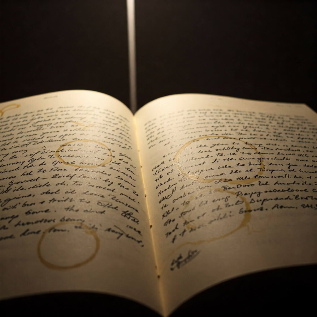 Messy Journal Close-Up