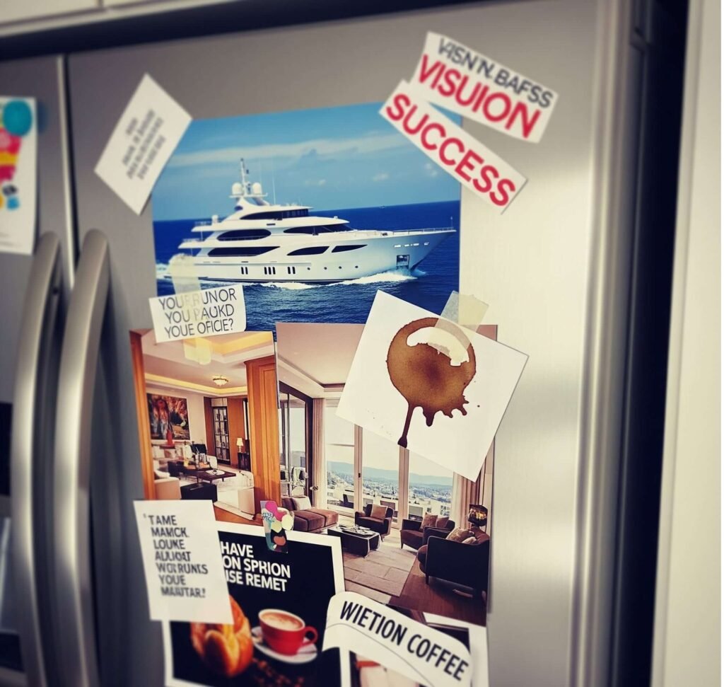 Messy Millionaire Dreams: Fridge Vision Board Fail