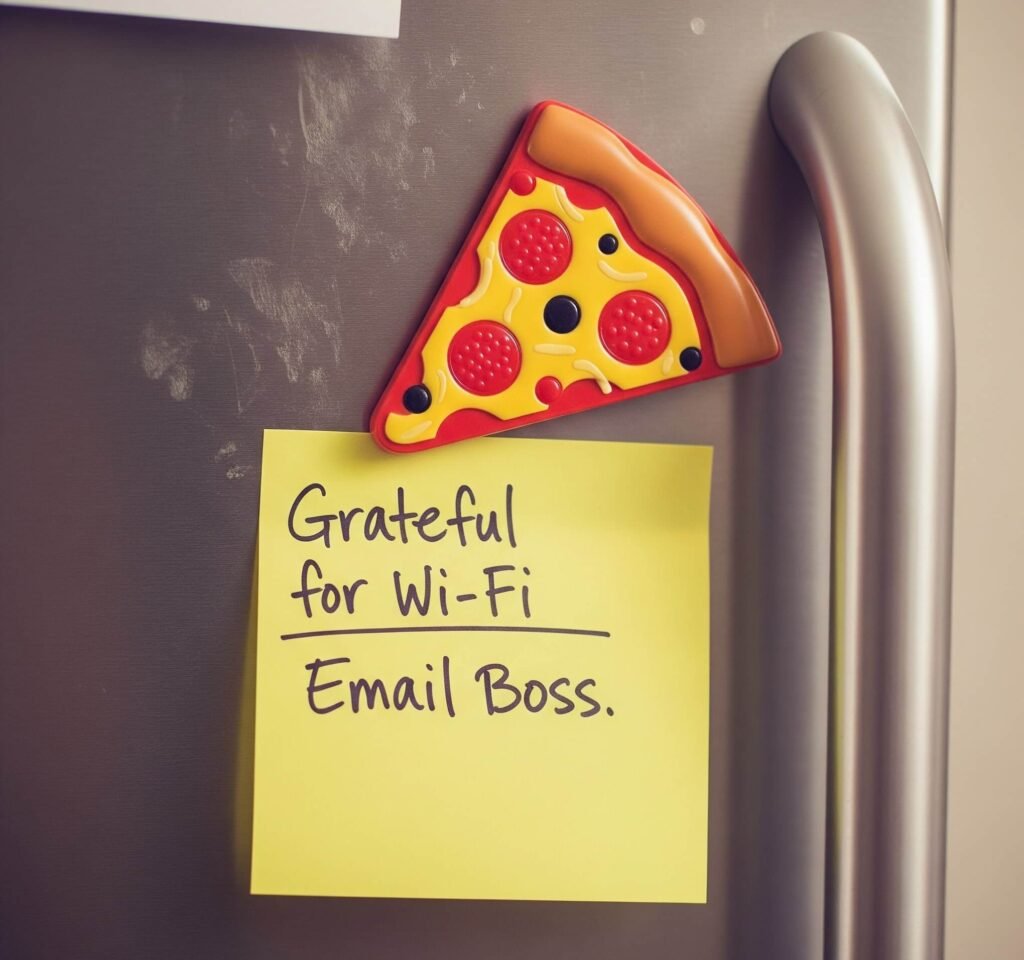 Gratitude & To-Do Note: Kitchen Quirks