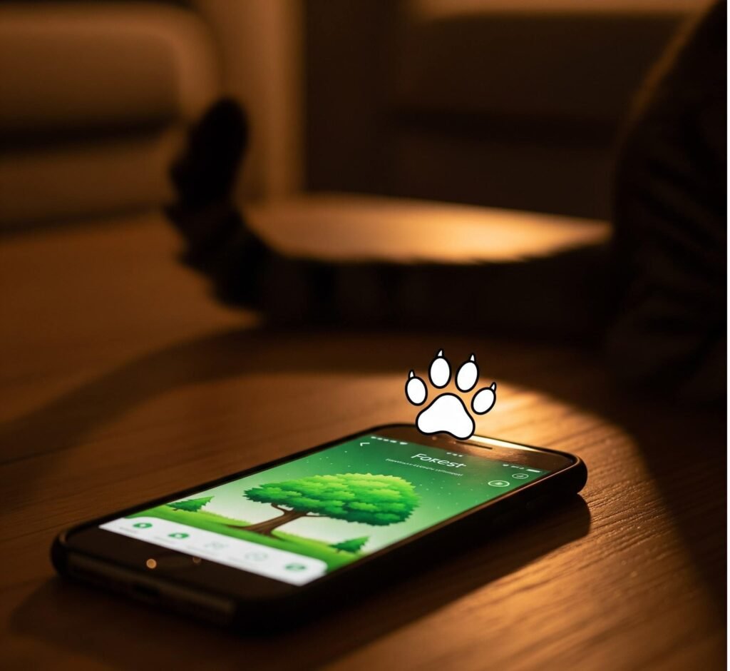 Forest App: Cat Distraction Fun