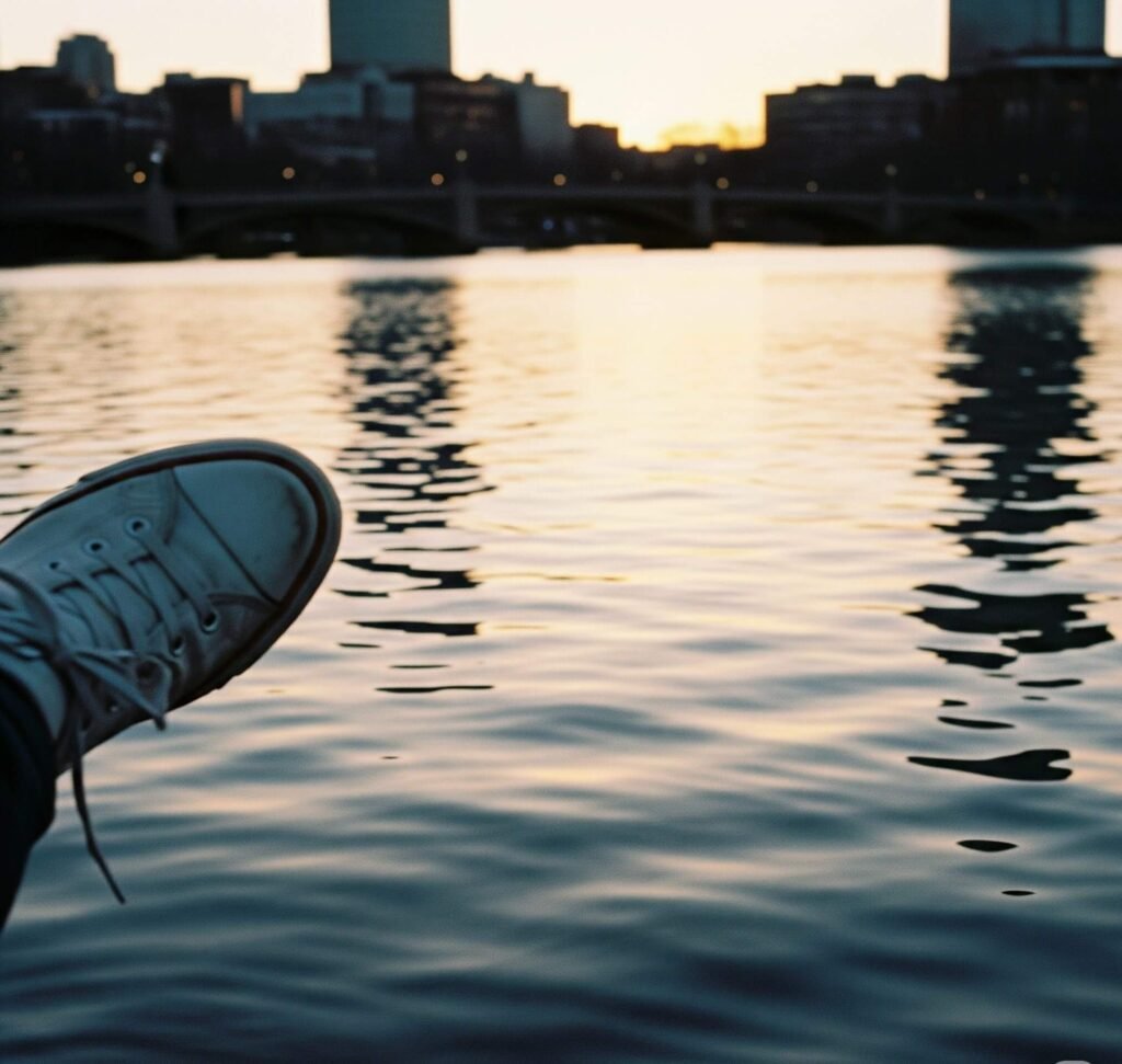 Charles River Sunset: Accidental Sneaker View