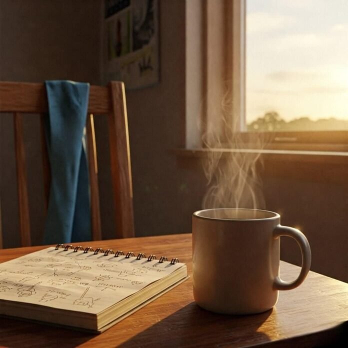 Chipped Mug Sunrise: Candid Morning Motivation