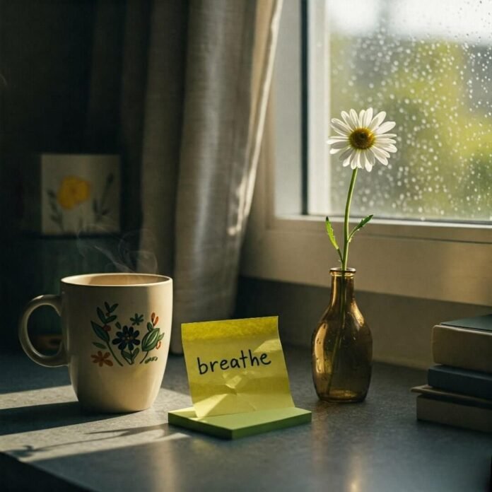 Cozy Cluttered Desk: Imperfect Hope