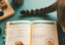Create Your Personal Goal Planner (Free Template) Hopeful & Tired: New Year Goals, Coffee & Cat (3 PM Tuesday)
