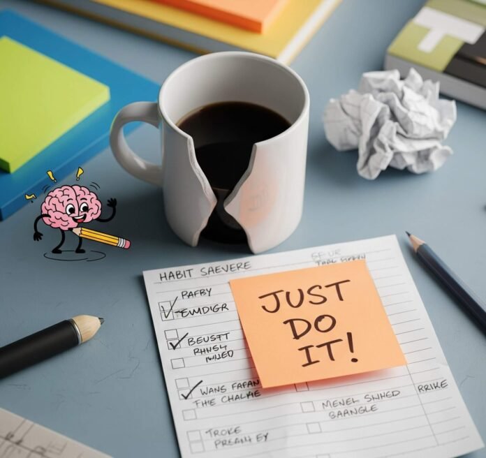 Messy Queens Desk: Behavior Change Struggle & Motivation