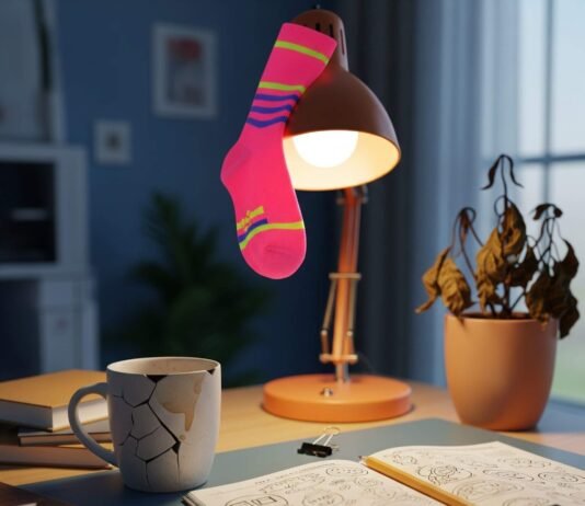 Self-Care Isn’t Selfish: Here’s Why Cozy Chaos: Messy Desk, Coffee, & Pink Sock